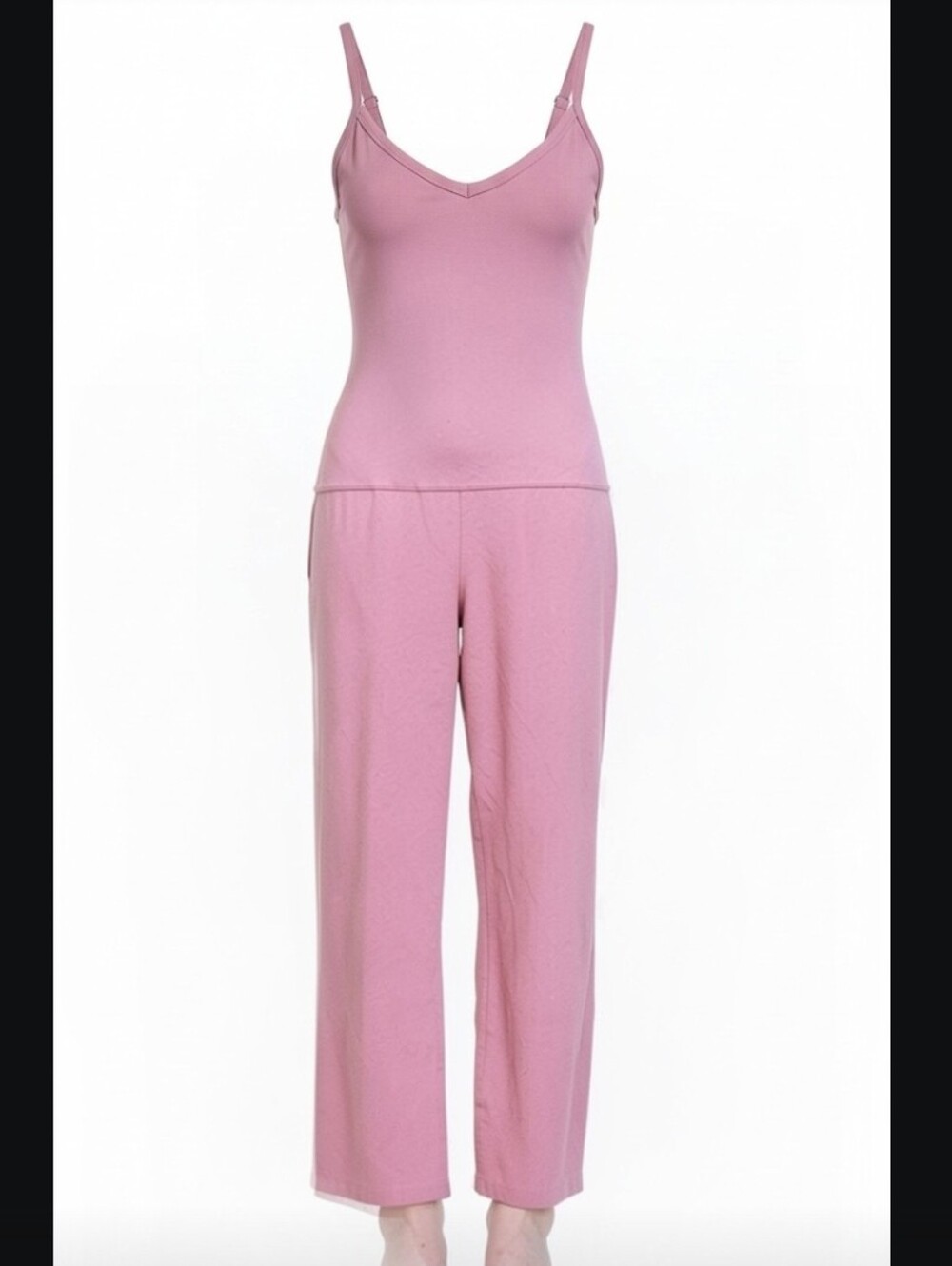 OLD NAVY Pink Sleeveless Jumpsuit for Casual Lounging Or Sleeptime.